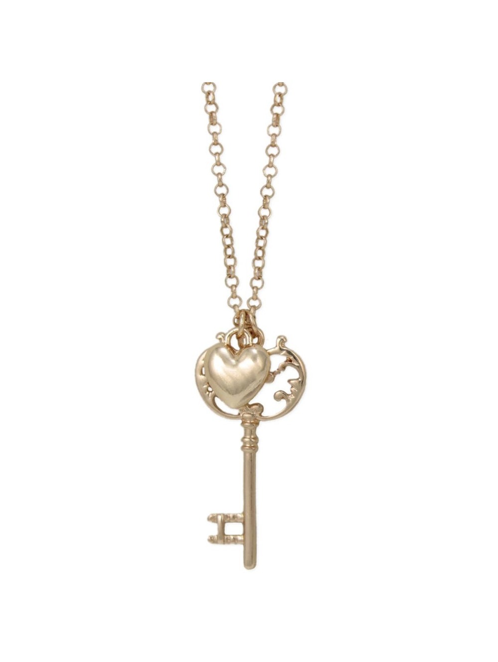 ZAD - Vintage Key to your Heart Gold Necklace